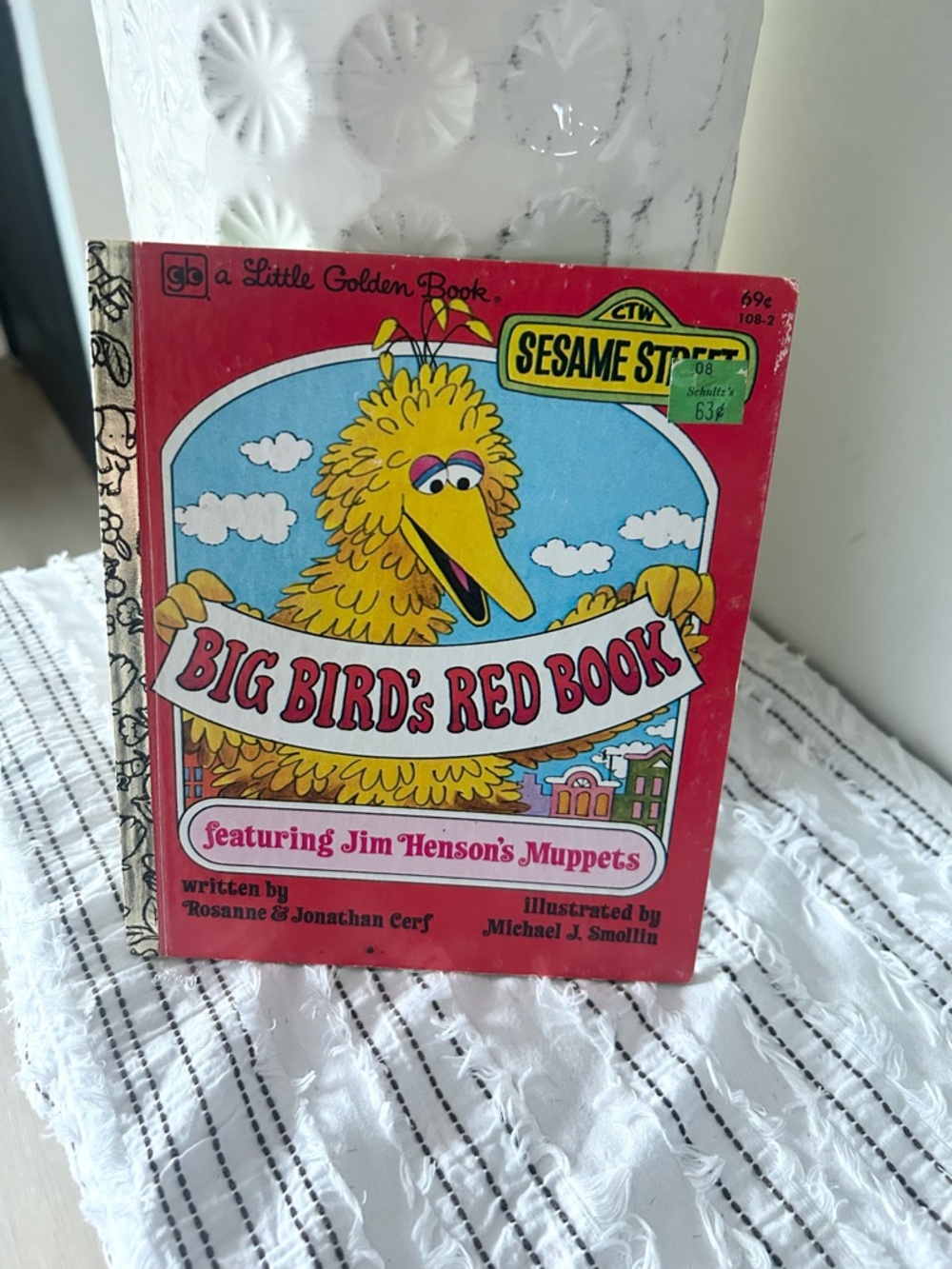 Vintage 1977 Sesame Street Big Bird's Red Book Children's Bird Book